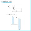 Kit guarnizioni salvagoccia nero opaco 200 cm per box doccia 5-6 mm