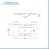 Mobile bagno sospeso 80 cm stile industrial nero e legno Baketo