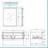 Mobile bagno sospeso 80 cm stile industrial bianco e legno Baketo