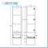 Mobile bagno sospeso 80 cm industrial nero e legno con pensile Baketo
