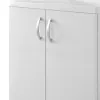 Mobile lavatoio 60x60 cm bianco con vasca asse lavapanni e kit di scarico