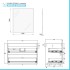 Mobile bagno sospeso 80 cm noce gold con pensile H 120 cm Dafne