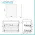 Mobile bagno sospeso 80 cm noce gold con pensile H 120 cm Dafne