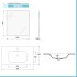 Mobile bagno sospeso 60 cm noce gold con lavabo e specchio Dafne