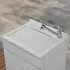 Mobile lavatoio 60x45 da esterno con vasca in resina e asse lavapanni