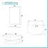 Mobile lavabo sospeso 45 cm salvaspazio in stile industrial Borg