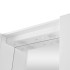 Specchio contenitore 90x60 cm bianco con LED e ripiani interni 