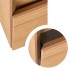Mobile bagno sospeso 80 cm noce gold con pensile H 120 cm Dafne