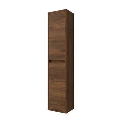 Colonna bagno sospesa 140 cm noce maya ripiani regolabili Gaya
