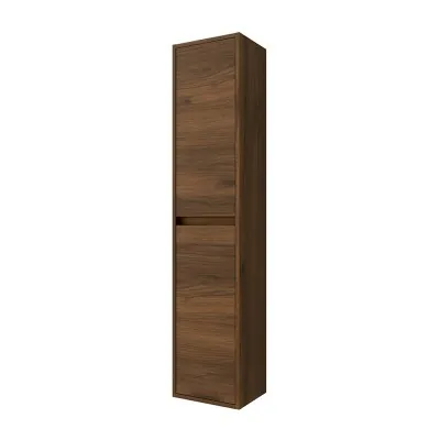 Colonna bagno sospesa 140 cm noce maya ripiani regolabili Gaya