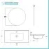 Mobile bagno sospeso 90 cm noce maya con specchio e lavabo Gaya