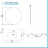 Mobile bagno sospeso 80 cm nero satinato con specchio e lavabo Gaya