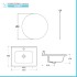 Mobile bagno a terra 60 cm bianco lucido con specchio e lavabo Gaya