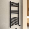Termoarredo scaldasalviette 500x1230 nero opaco con interasse 45 cm