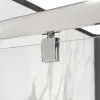 Porta doccia nicchia 90 cm a battente con vetro in cristallo trasparente Ted