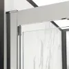 Porta doccia nicchia 90 cm a battente con vetro in cristallo trasparente Ted