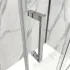 Porta doccia nicchia 140 cm scorrevole con vetro in cristallo trasparente Ted
