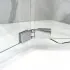 Porta doccia nicchia 80 cm a soffietto con vetro in cristallo trasparente Ted
