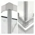 Box doccia angolare 80x100 cm doppio scorrevole in cristallo trasparente Ted