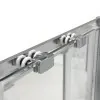 Box doccia angolare 70x140 cm scorrevole in cristallo trasparente Ted