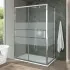 Box doccia angolare 70x120 cm scorrevole in cristallo serigrafato Ted
