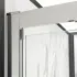 Box doccia angolare 80x80 cm con porta battente in cristallo trasparente Ted