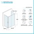 Box doccia 70x90x70 cm con doppio scorrevole trasparente H 200 cm Ted