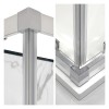 Box doccia 70x90x70 cm con doppio scorrevole trasparente H 200 cm Ted