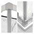 Box doccia 70x70x70 cm con doppio scorrevole trasparente H 200 cm Ted