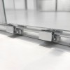 Box doccia 70x100x70 cm con doppio scorrevole trasparente H 200 cm Ted