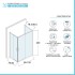 Box doccia 80x100x80 cm con doppio scorrevole trasparente H 200 cm Ted