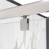 Box doccia 80x70x80 cm con porta a battente trasparente H 200 cm Ted