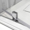 Box doccia 80x70x80 cm con porta a battente trasparente H 200 cm Ted