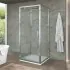 Box doccia 70x90x70 cm con porta a battente trasparente H 200 cm Ted