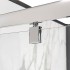 Box doccia 80x80x80 cm con porta a battente serigrafata H 200 cm Ted