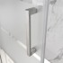 Box doccia 80x80x80 cm con porta a battente serigrafata H 200 cm Ted