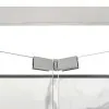 Box doccia 80x80 cm con porta a soffietto serigrafata H 200 cm Ted