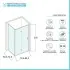 Box doccia 70x80 cm con porta a soffietto serigrafata H 200 cm Ted