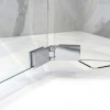 Box doccia 70x90 cm con porta a soffietto trasparente H 200 cm Ted