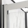 Box doccia 70x90 cm con porta a soffietto trasparente H 200 cm Ted