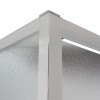 Box doccia 80x170 cm con porta scorrevole e vetro opaco H 200 cm Ted
