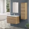 Mobile bagno sospeso 80 cm rovere africa con 2 ante soft-close Kleo