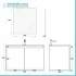 Mobile bagno sospeso 80 cm rovere africa con 2 ante soft-close Kleo