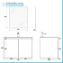 Mobile bagno sospeso 70 cm rovere africa con 2 ante soft-close Kleo