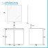 Mobile bagno sospeso 60 cm noce canaletto con 2 ante soft-close Kleo