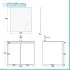 Mobile bagno sospeso 60 cm noce canaletto con 2 ante soft-close Kleo