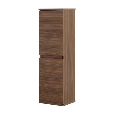 Pensile bagno sospeso 112 cm noce canaletto con ante soft-close Kleo