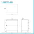 Mobile bagno a terra 80 cm noce canaletto con cassetti soft-close Kleo