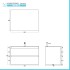 Mobile bagno sospeso 80 cm ossido e rovere con cassetti soft-close Kleo