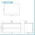 Mobile bagno sospeso 100 cm ossido e rovere con cassetti soft-close Kleo